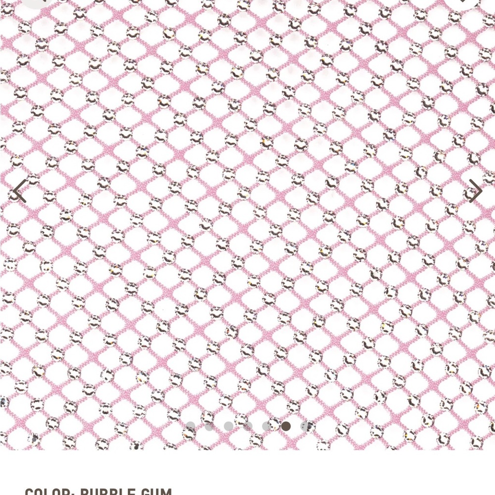 SKIMS Swarovski new w tags STRETCH NET DIPPED THONG in Size XS bubblegum - Picture 4 of 4